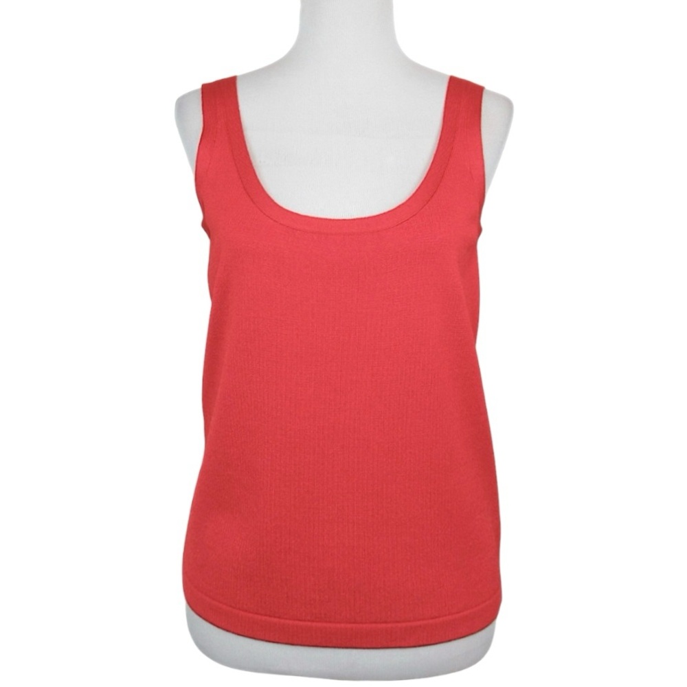 Linda Allard x Ellen Tracy Silk Blend Scoop Neck Shell Tank Top Size Large
